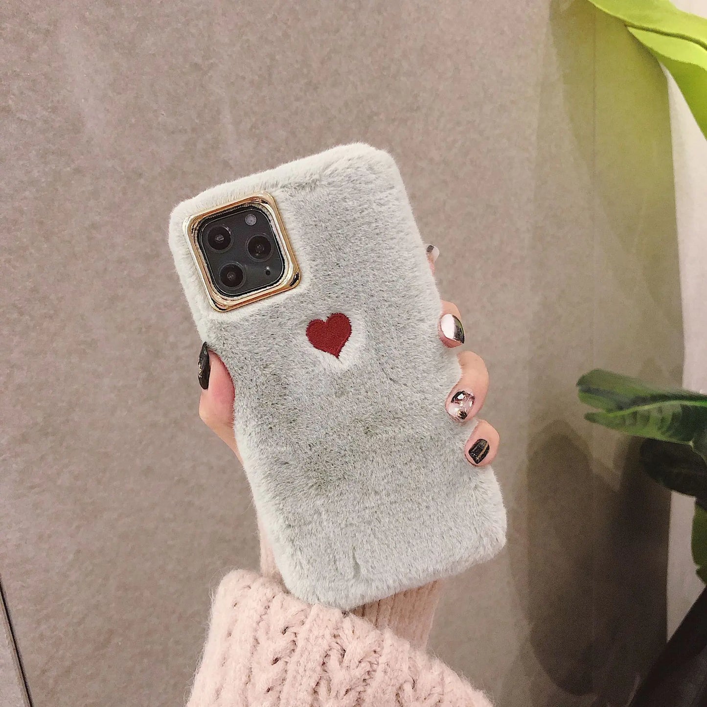 Étui en peluche Love