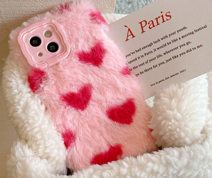 Coque de téléphone en silicone Love Plush
