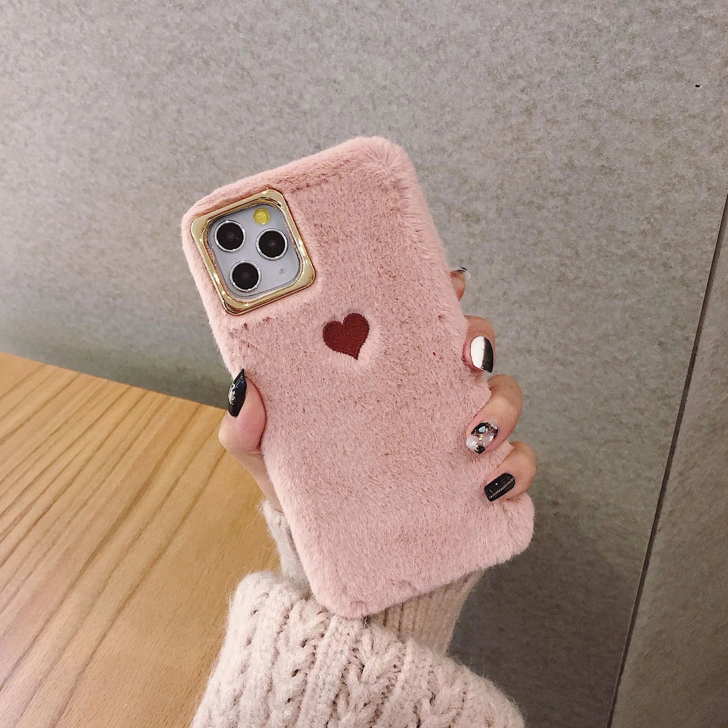 Étui en peluche Love