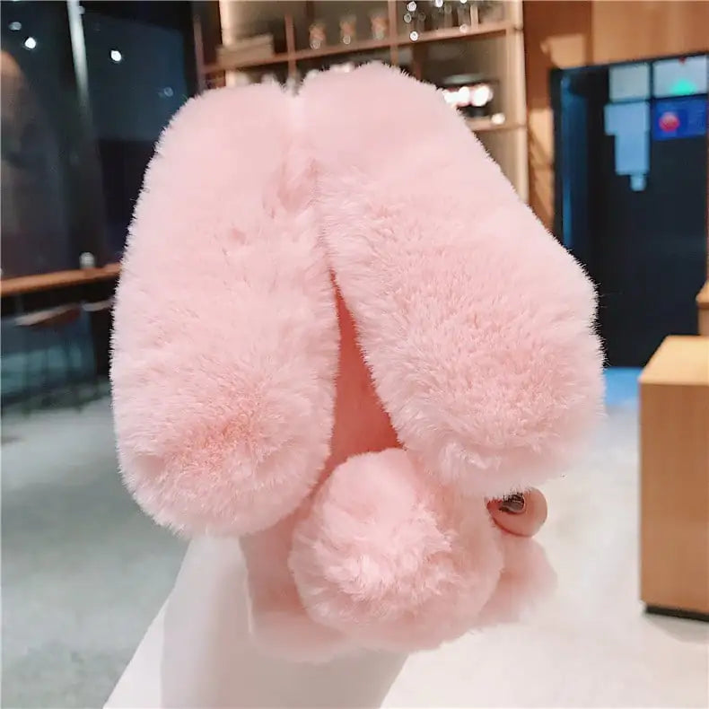 Étui en peluche lapin