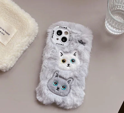 Étui en peluche pour chat