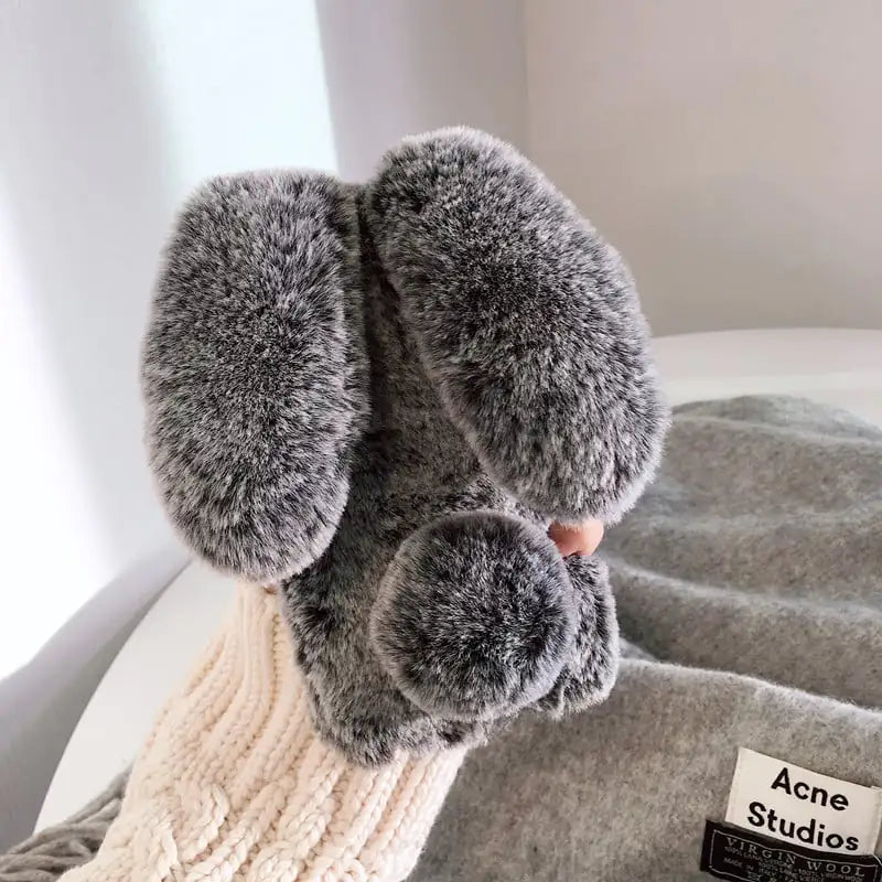 Étui en peluche lapin