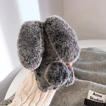 Étui en peluche lapin
